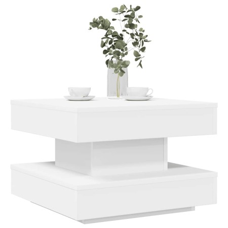 Mesa de centro giratoria 360 grados blanco 50x50x34,5 cm en Mesas de centro | Comprar online en Foru.es