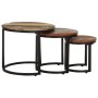 Mesitas auxiliares 3 piezas madera maciza reciclada de vidaXL, Mesas auxiliares - Ref: Foro24-320688, Precio: 97,93 €, Descue...