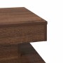 Mesa de centro giratoria 360 grados roble marrón 50x50x34,5 cm en Mesas de centro | Comprar online en Foru.es