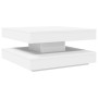 Mesa de centro giratoria 360 grados blanco 70x70x34,5 cm en Mesas de centro | Comprar online en Foru.es