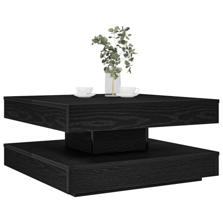 Mesa de centro giratoria 360 grados negro 70x70x34,5 cm en Mesas de centro | Comprar online en Foru.es