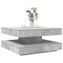 Mesa de centro giratoria 360 grados gris hormigón 70x70x34,5 cm en Mesas de centro | Comprar online en Foru.es