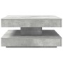 Mesa de centro giratoria 360 grados gris hormigón 70x70x34,5 cm en Mesas de centro | Comprar online en Foru.es