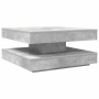 Mesa de centro giratoria 360 grados gris hormigón 70x70x34,5 cm en Mesas de centro | Comprar online en Foru.es