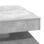 Mesa de centro giratoria 360 grados gris hormigón 70x70x34,5 cm en Mesas de centro | Comprar online en Foru.es