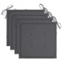 Set de comedor exterior plegable 5 piezas con cojines bambú de vidaXL, Conjuntos de jardín - Ref: Foro24-3063960, Precio: 269...