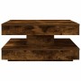 Mesa de centro giratoria 360 grados roble ahumado 70x70x34,5 cm en Mesas de centro | Comprar online en Foru.es