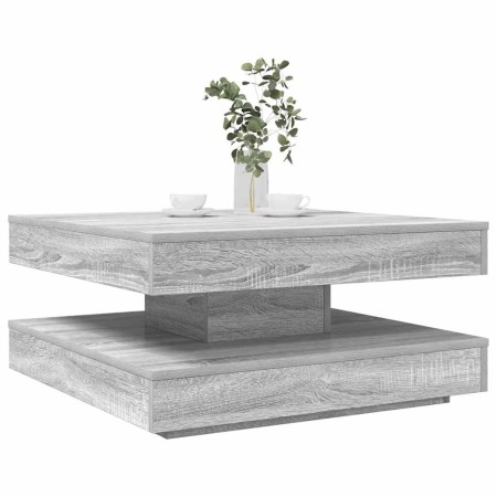 Mesa de centro giratoria 360 grados gris Sonoma 70x70x34,5 cm en Mesas de centro | Comprar online en Foru.es