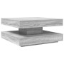 Mesa de centro giratoria 360 grados gris Sonoma 70x70x34,5 cm en Mesas de centro | Comprar online en Foru.es