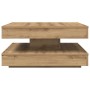 Mesa de centro giratoria 360 grados roble artisan 70x70x34,5 cm en Mesas de centro | Comprar online en Foru.es