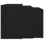 Mesas apilables 3 piezas madera contrachapada negro en Mesas auxiliares | Comprar online en Foru.es