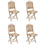 Set de comedor exterior plegable 5 piezas con cojines bambú de vidaXL, Conjuntos de jardín - Ref: Foro24-3063963, Precio: 275...