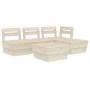 Muebles de palets para jardín 5 pzas madera de abeto impregnada de vidaXL, Conjuntos de jardín - Ref: Foro24-3063714, Precio:...