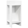 Mesa auxiliar con estante blanco 25,5x27x60 cm en Mesas auxiliares | Comprar online en Foru.es