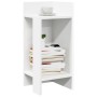 Mesas auxiliares 2 uds con estante blanco 25,5x27x60 cm en Mesas auxiliares | Comprar online en Foru.es