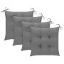 Set de comedor de jardín plegable 5 piezas con cojines bambú de vidaXL, Conjuntos de jardín - Ref: Foro24-3063976, Precio: 26...