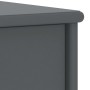Mesita de noche madera maciza de pino gris oscuro 35x30x40cm de vidaXL, Mesitas de noche - Ref: Foro24-322226, Precio: 38,47 ...