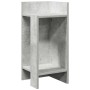 Mesa auxiliar con estante gris hormigón 25,5x27x60 cm en Mesas auxiliares | Comprar online en Foru.es