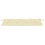 Banco de jardín con cojín bambú 120 cm de vidaXL, Bancos de jardín - Ref: Foro24-3063893, Precio: 154,42 €, Descuento: %