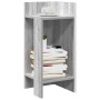 Mesa auxiliar con estante gris sonoma 25,5x27x60 cm en Mesas auxiliares | Comprar online en Foru.es