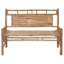 Banco de jardín con cojín bambú 120 cm de vidaXL, Bancos de jardín - Ref: Foro24-3063899, Precio: 150,73 €, Descuento: %