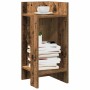 Mesa auxiliar con estante envejecida 25,5x27x60 cm en Mesas auxiliares | Comprar online en Foru.es