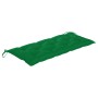 Banco de jardín plegable con cojín bambú 118 cm de vidaXL, Bancos de jardín - Ref: Foro24-3063869, Precio: 87,41 €, Descuento: %