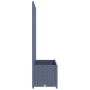 Jardinera con enrejado PP gris oscuro 80x40x136 cm de vidaXL, Maceteros y jardineras - Ref: Foro24-318251, Precio: 73,41 €, D...