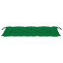 Banco de jardín plegable con cojín bambú 118 cm de vidaXL, Bancos de jardín - Ref: Foro24-3063869, Precio: 87,41 €, Descuento: %
