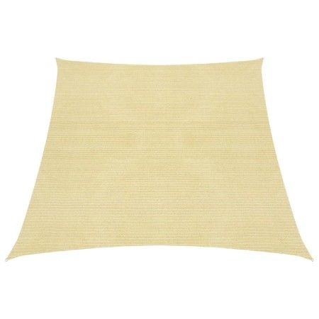 Toldo de vela HDPE beige 160 g/m² 4/5x3 m de vidaXL, Sombrillas - Ref: Foro24-311160, Precio: 41,93 €, Descuento: %