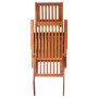 Tumbona de jardín con reposapiés y cojín madera maciza acacia de vidaXL, Tumbonas - Ref: Foro24-3064023, Precio: 140,08 €, De...