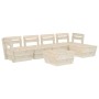 Muebles de palets para jardín 6 pzas madera de abeto impregnada de vidaXL, Conjuntos de jardín - Ref: Foro24-3063718, Precio:...
