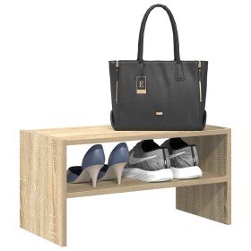 Zapatero apilable roble sonoma 60x30x30,5 cm en Zapateros y organizadores de calzado | Comprar online en Foru.es