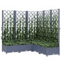 Jardinera con enrejado PP azul gris 120x120x121,5 cm de vidaXL, Maceteros y jardineras - Ref: Foro24-318256, Precio: 118,43 €...