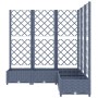 Jardinera con enrejado PP azul gris 120x120x121,5 cm de vidaXL, Maceteros y jardineras - Ref: Foro24-318256, Precio: 118,43 €...