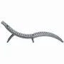 Lounger with solid gray acacia wood cushion by vidaXL, Loungers - Ref: Foro24-3064053, Price: 141,68 €, Discount: %