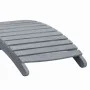 Lounger with solid gray acacia wood cushion by vidaXL, Loungers - Ref: Foro24-3064053, Price: 141,68 €, Discount: %