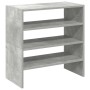Zapateros 2 uds apilables gris hormigón 60x30x30,5 cm en Zapateros y organizadores de calzado | Comprar online en Foru.es