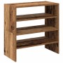 Zapateros 2 uds apilables madera vieja 60x30x30,5 cm en Zapateros y organizadores de calzado | Comprar online en Foru.es