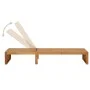 Tumbona con cojín madera maciza de acacia de vidaXL, Tumbonas - Ref: Foro24-3064157, Precio: 234,18 €, Descuento: %