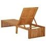 Tumbona con cojín madera maciza de acacia de vidaXL, Tumbonas - Ref: Foro24-3064157, Precio: 234,18 €, Descuento: %
