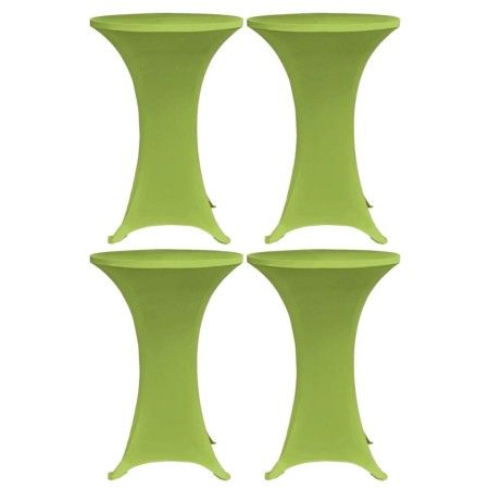 Funda elástica para mesa 4 unidades 70 cm verde de vidaXL, Fundas - Ref: Foro24-279088, Precio: 39,94 €, Descuento: %