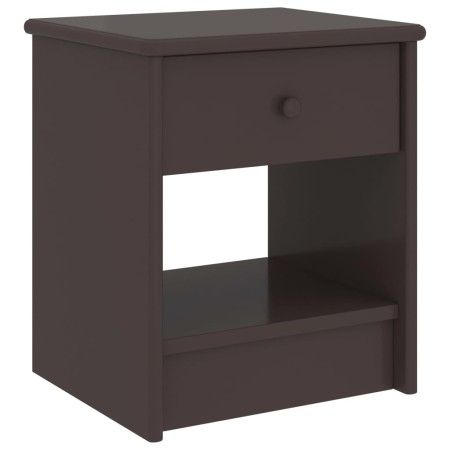 Mesitas de noche madera maciza de pino marrón oscuro 35x30x40cm de vidaXL, Mesitas de noche - Ref: Foro24-322224, Precio: 47,...