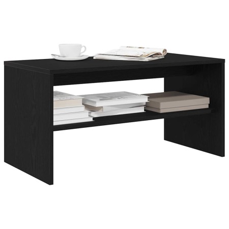 Mueble de TV madera de ingeniería roble negro 80x40x40 cm en Muebles TV | Comprar online en Foru.es