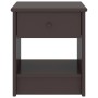 Mesitas de noche madera maciza de pino marrón oscuro 35x30x40cm de vidaXL, Mesitas de noche - Ref: Foro24-322224, Precio: 47,...