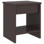 Mesitas de noche madera maciza de pino marrón oscuro 35x30x40cm de vidaXL, Mesitas de noche - Ref: Foro24-322224, Precio: 47,...