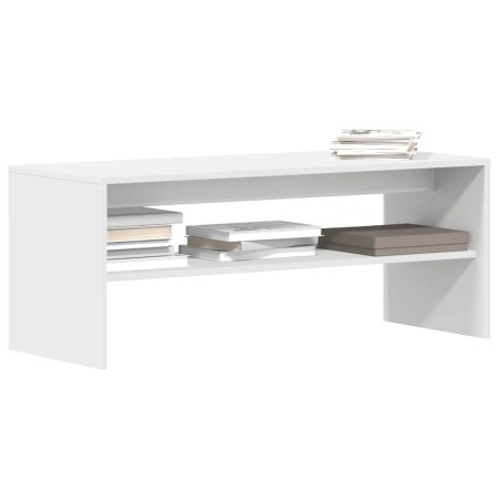 Mueble para TV madera contrachapada blanco 100x40x40 cm en Muebles TV | Comprar online en Foru.es