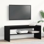 Mueble para TV madera contrachapada roble negro100x40x40 cm en Muebles TV | Comprar online en Foru.es