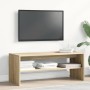 Mueble de TV madera contrachapada color roble 100x40x40cm en Muebles TV | Comprar online en Foru.es
