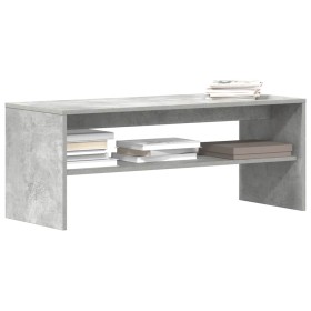 Mueble de TV madera contrachapada gris hormigón 100x40x40 cm en Muebles TV | Comprar online en Foru.es